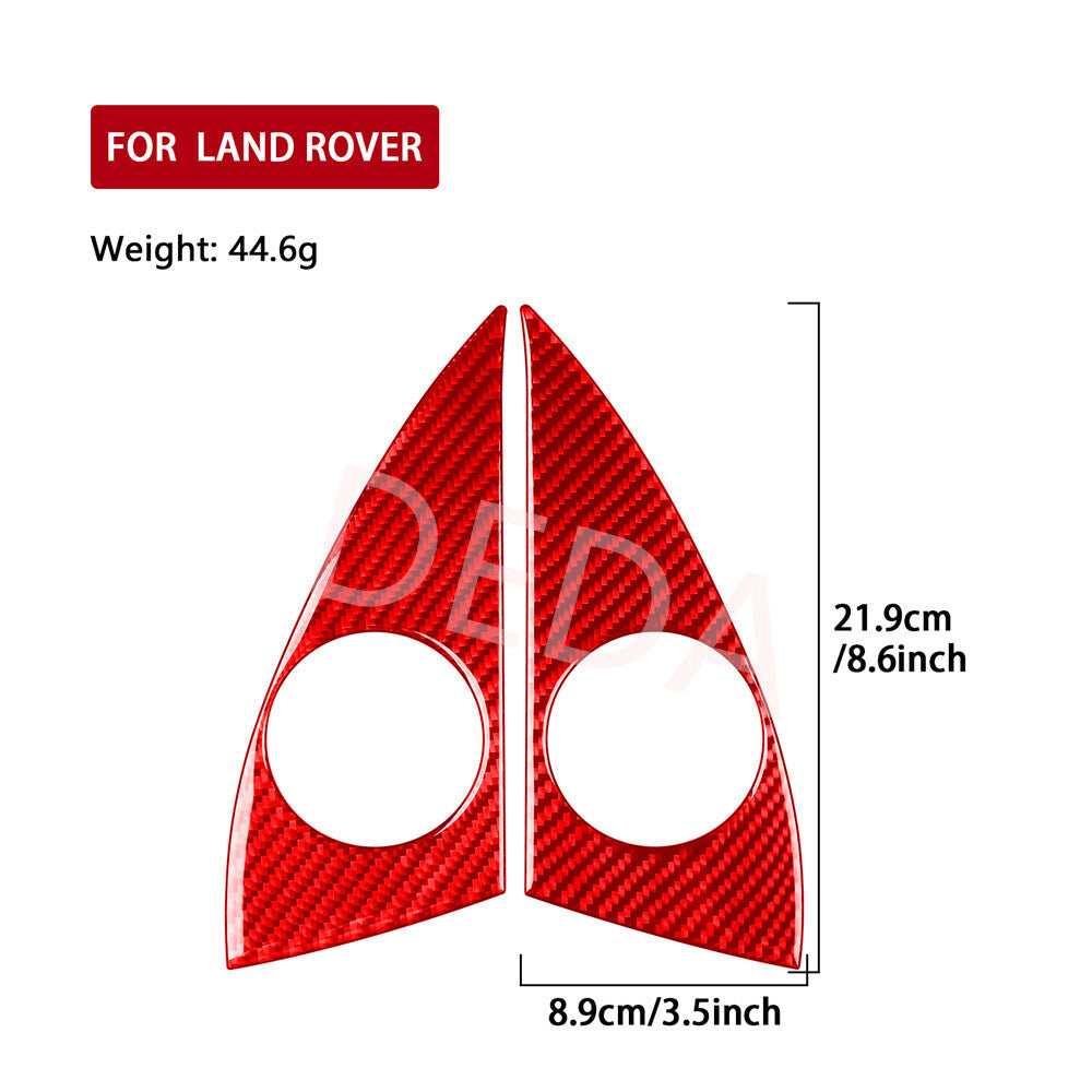 Red Carbon Fiber A Pillar Speaker Cover for Land Rover Discovery Sport 2015-2019
