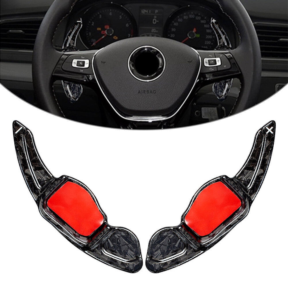 Carbon Fiber Steering Wheel Paddle Shifter Extension Fit for VW MK5 MK6 for Golf CC
