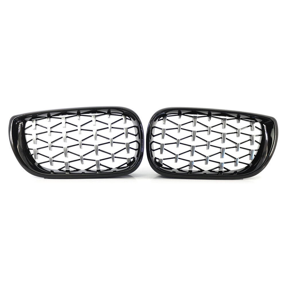 Diamond Meteor Style Front Bumper Kidney Grille fit for BMW 3 Series E46 4DR 2002-05