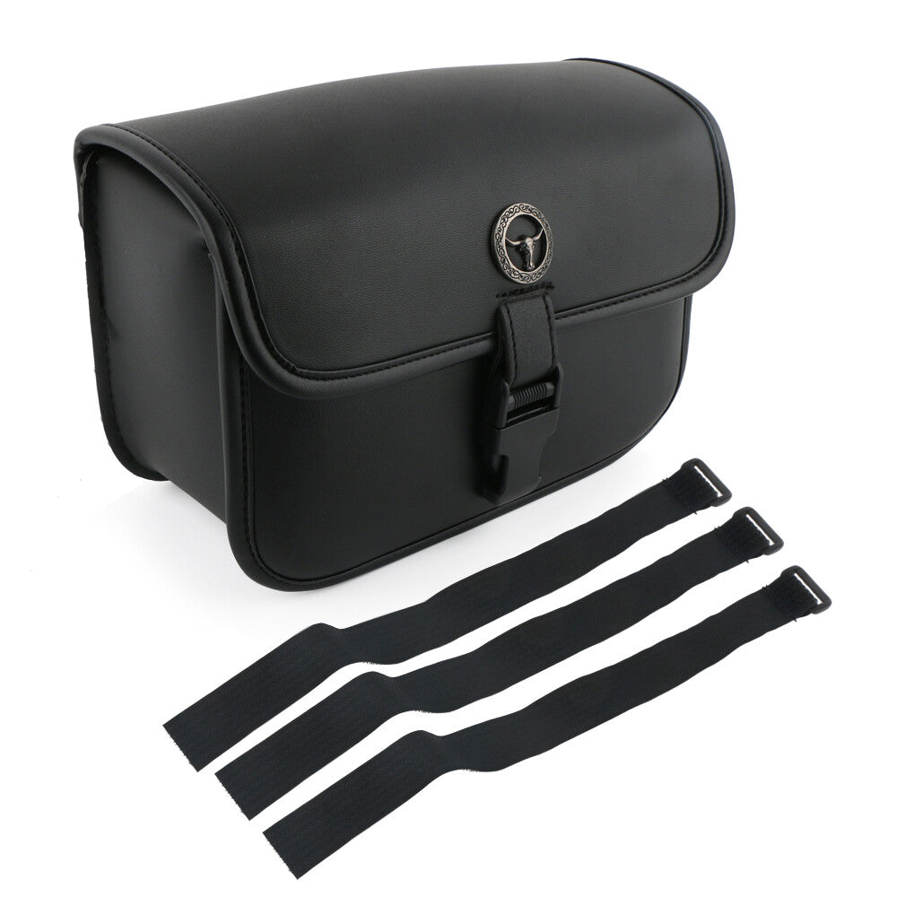 Universal Motorcycle Polyurethane Synthetic Leather Side Saddle Bags - Waterproof