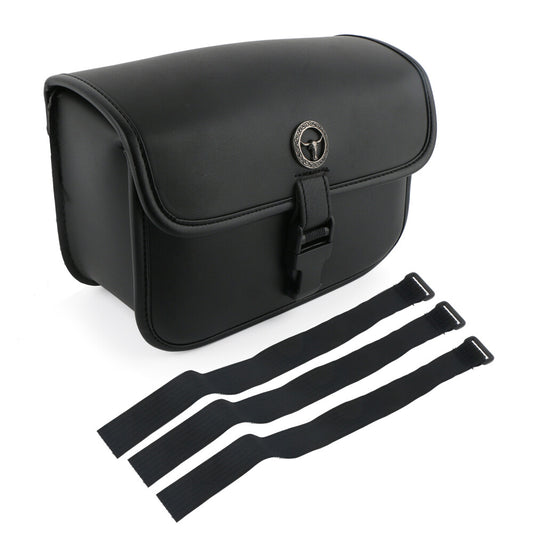 Universal Motorcycle Polyurethane Synthetic Leather Side Saddle Bags - Waterproof