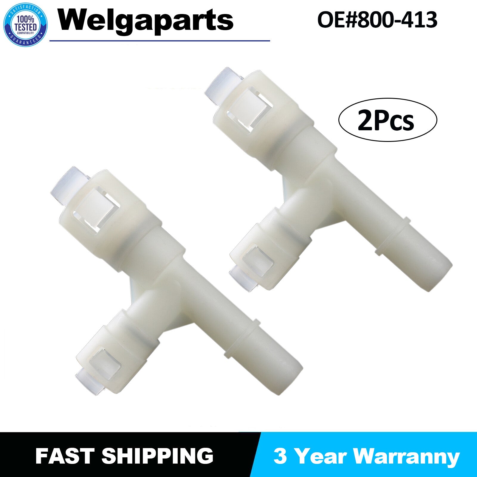 2X 800-413 Heater Hose Connector for Cadillac for Escalade for Chevy Avalanche for Yukon US