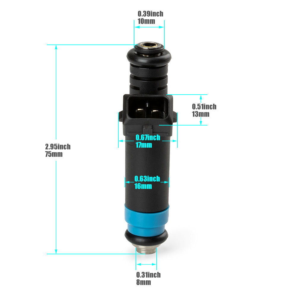 8X 850CC Fuel Injectors FI114992 For 86-95 for Ford for Mustang GT LX and Cobra 5.0L