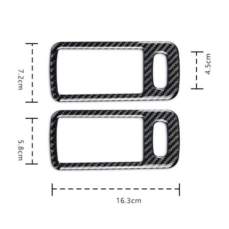 Genuine Carbon Fiber Car Interior Door Handle Cover for Ford for Mustang 2009-2013