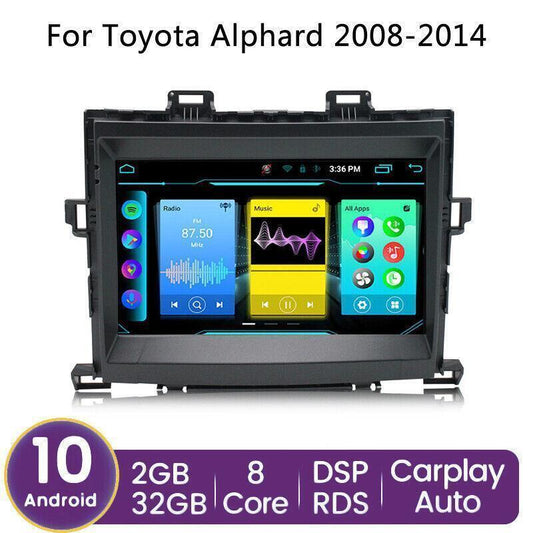 Android 8-Core Car GPS WIFI Stereo Radio Carplay 32GB for Toyota Alphard 2008-14