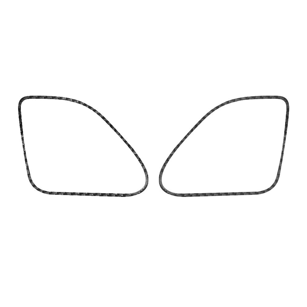 2Pcs Carbon Fiber Air Vent Outlet Frame Cover Trim for Chrysler 200 2011-2014