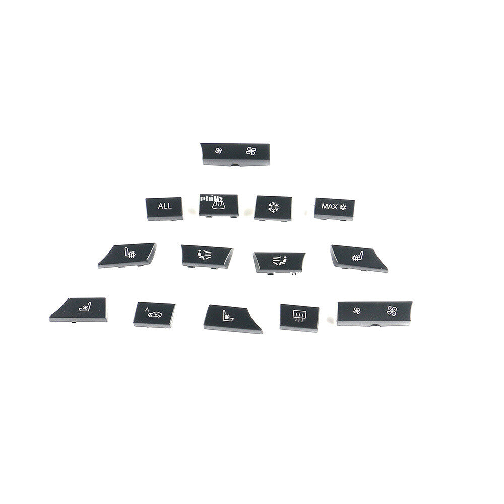 14 Button Key Caps Repair Kit A/C Heater Switch for BMW F07 F10 F11 F01
