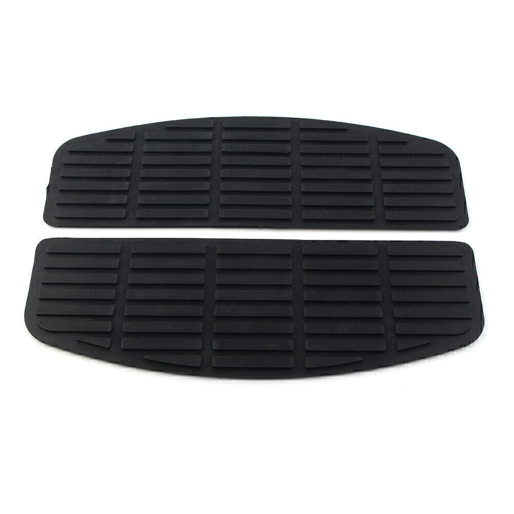2pcs Driver Floorboard Foot Pges Board Black Non-Slip Pad Fit for Harley Touring