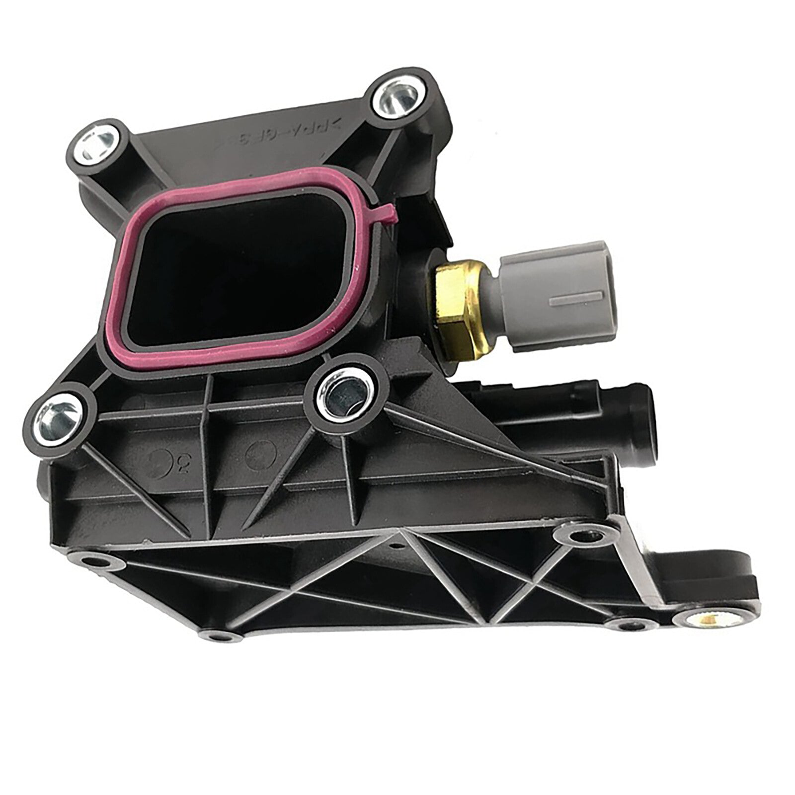 Black Water Outlet Engine Coolant Thermostat Housing for Mazda 3 5 6 2007-2013