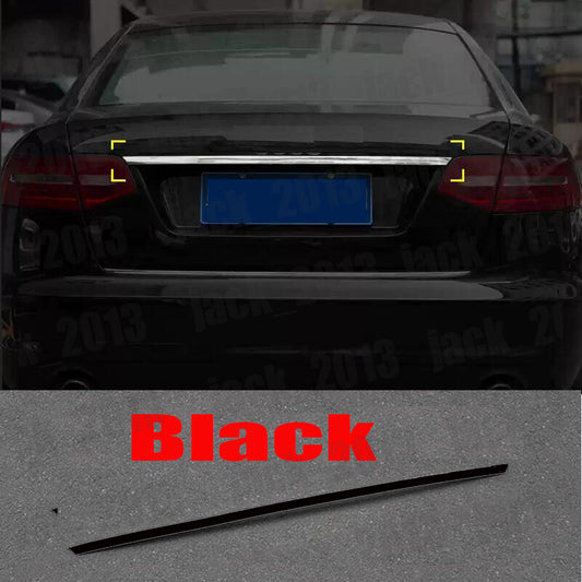 For 2005-2011 for Audi A6 Black Stainless Rear Trunk Tailgate Boot Grab Trim Cover