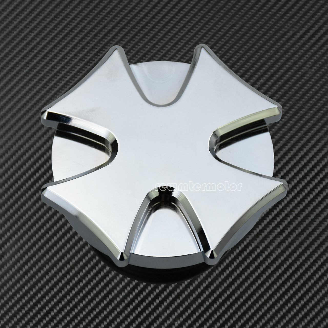 Chrome Cross Gas Cap Fuel Tank Right-hand Thread Fit for Harley Dyna Sportster