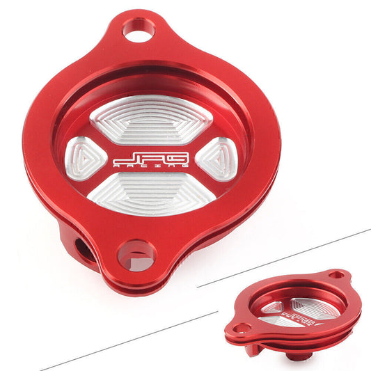 CNC Aluminum Oil Filter Cover Cap Red Fit for Honda CRF250R 2004-09 CRF250X 2004-17
