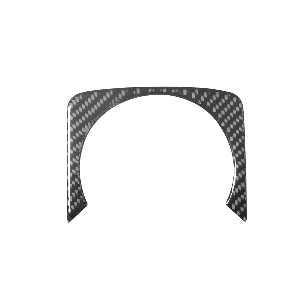 Carbon Fiber Rear Center Floor Console Cover Trim for Ford Fiesta 2011-2015