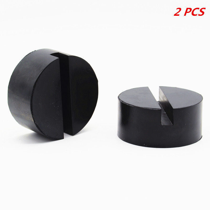 Car 75mm Slotted Rail Floor Jack Disk Pad Adapter Rubber For Pinch Weld JackPad