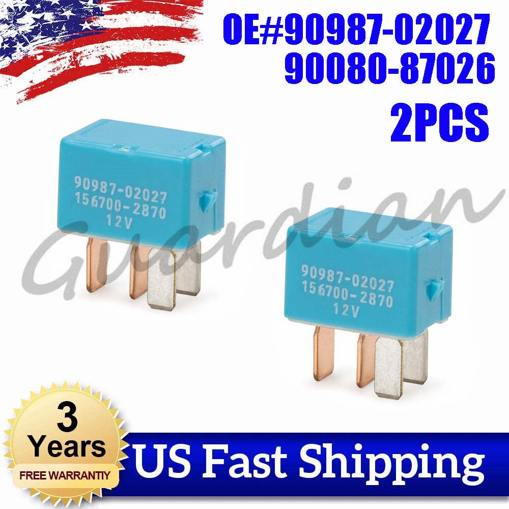 2PCS Relay Module Unit 90987-02027 90080-87026 for Toyota Prius for Lexus 4Runner