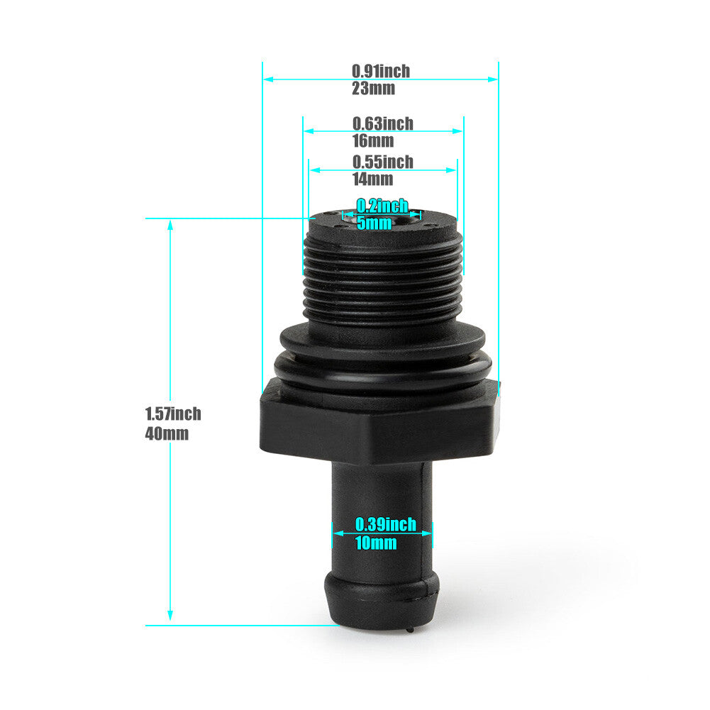 Two PCV valves suitable for Nissan KICKS 2018-21, MICRA 2015-19, VERSA 2009-22, model 1810-5H71A