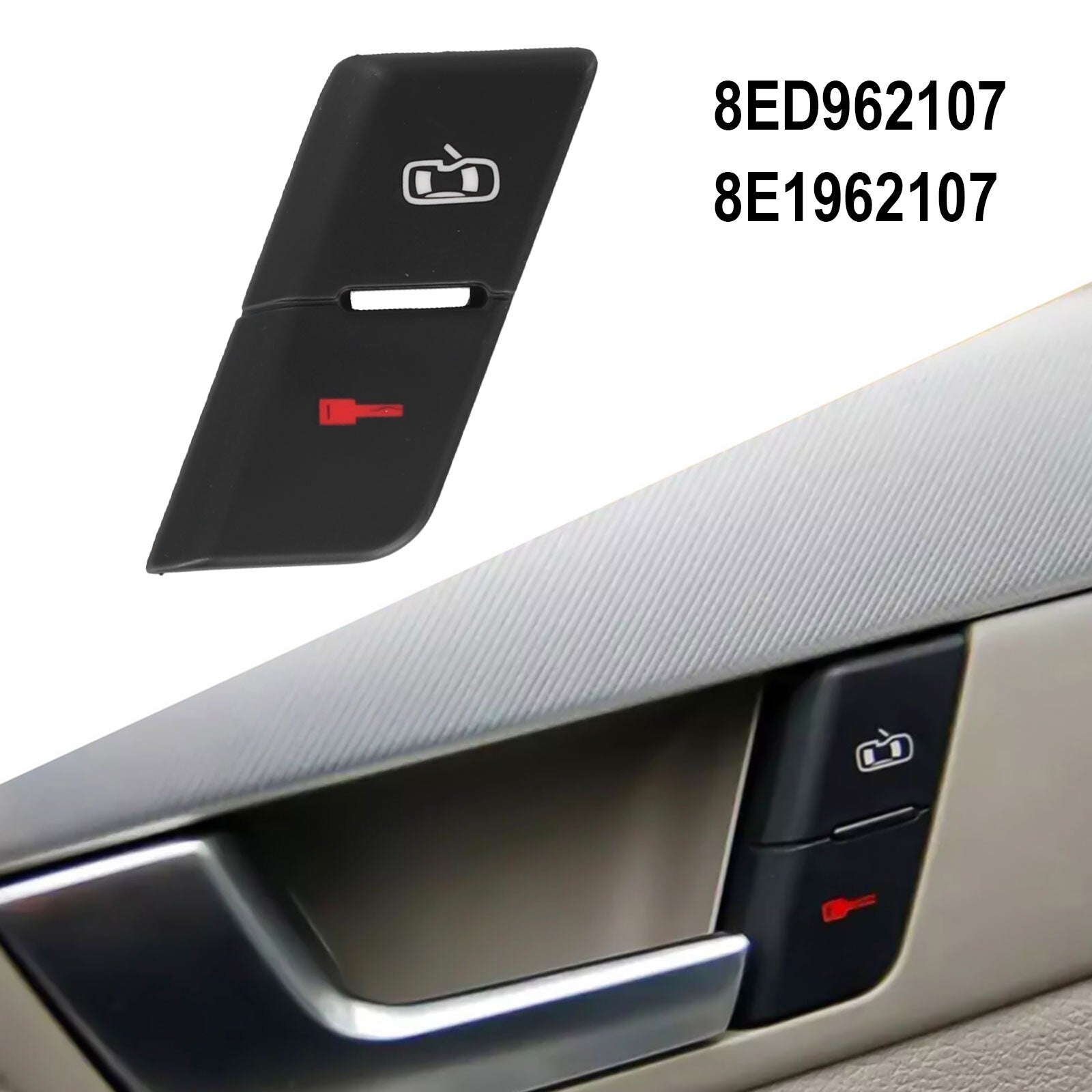 The center lock button cover for the left front door is suitable for easy-to-install models.