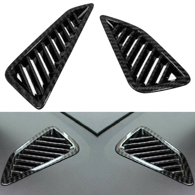 for Toyota for Corolla 2019-2021 Carbon Fiber Dashboard Air Vent Outlet Cover Trim