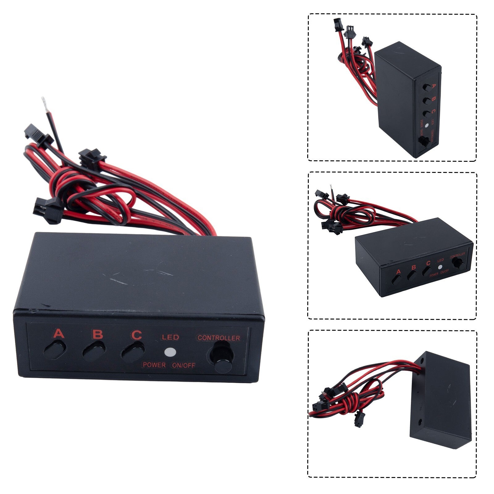 8Ways LED Strobe Flash Light Lamp Flasher Flashing Controller Box UK