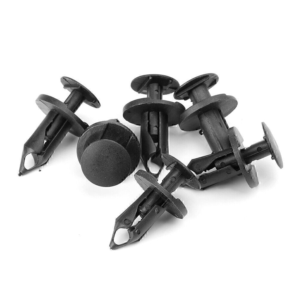 8mm Hole Plastic Rivets Fastener Push Clips Clip for Car Auto Fender 100Pcs