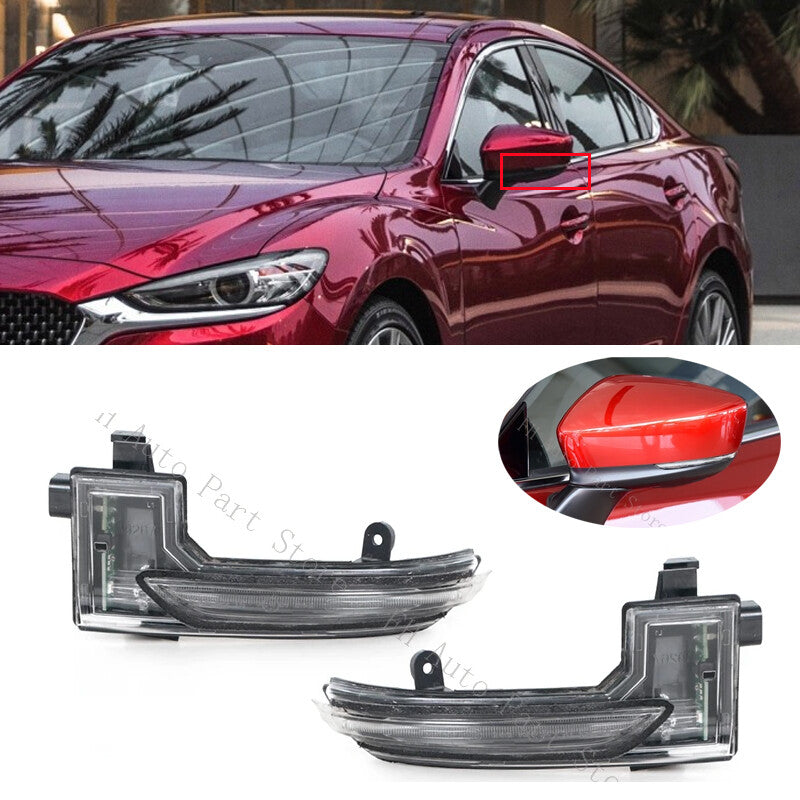 Left Right Rearview Side Mirror Turn Signal Light for Mazda 6 Atenza 2018-2021