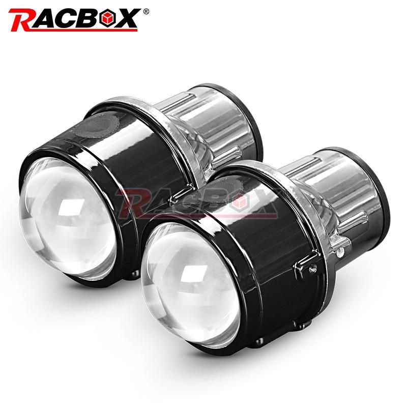 2.5 Bi-xenon Fog Lights Projector Lens H11 Driving Lamps Retrofit Universal