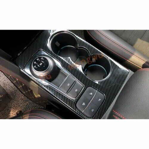 1X Panel Cover Inner Gear Shift Box Carbon Fiber Trim for Ford Escape Kuga 20-22