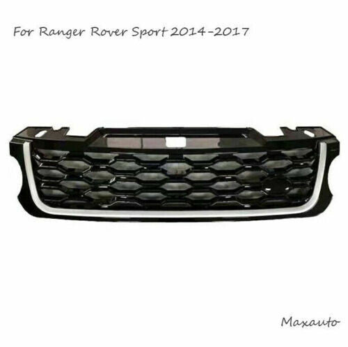 Front Bumper Grille W /Side Hood Vent Cover Fit for Range Rover Sport 2014-2017