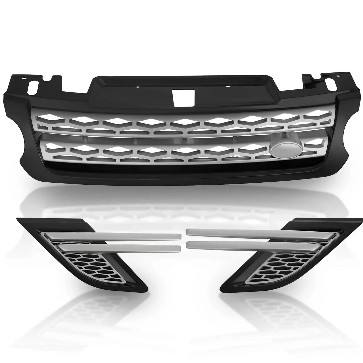 3X Front BumperGrille W/Side Air Vent for Land Rover for Range Rover Sport 2014-2017
