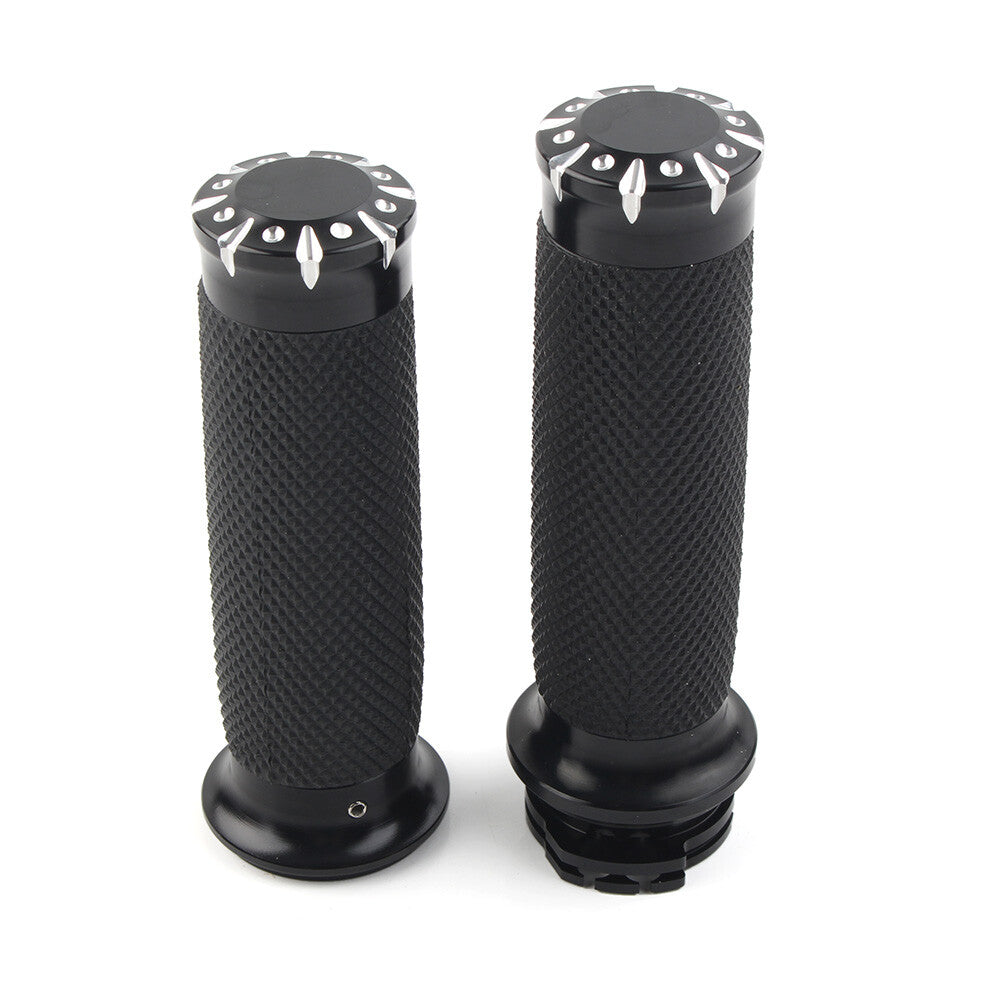 Fit for Harley Touring Sportster Dyna Softail VRSC 1 Black Handlebar Hand Grips