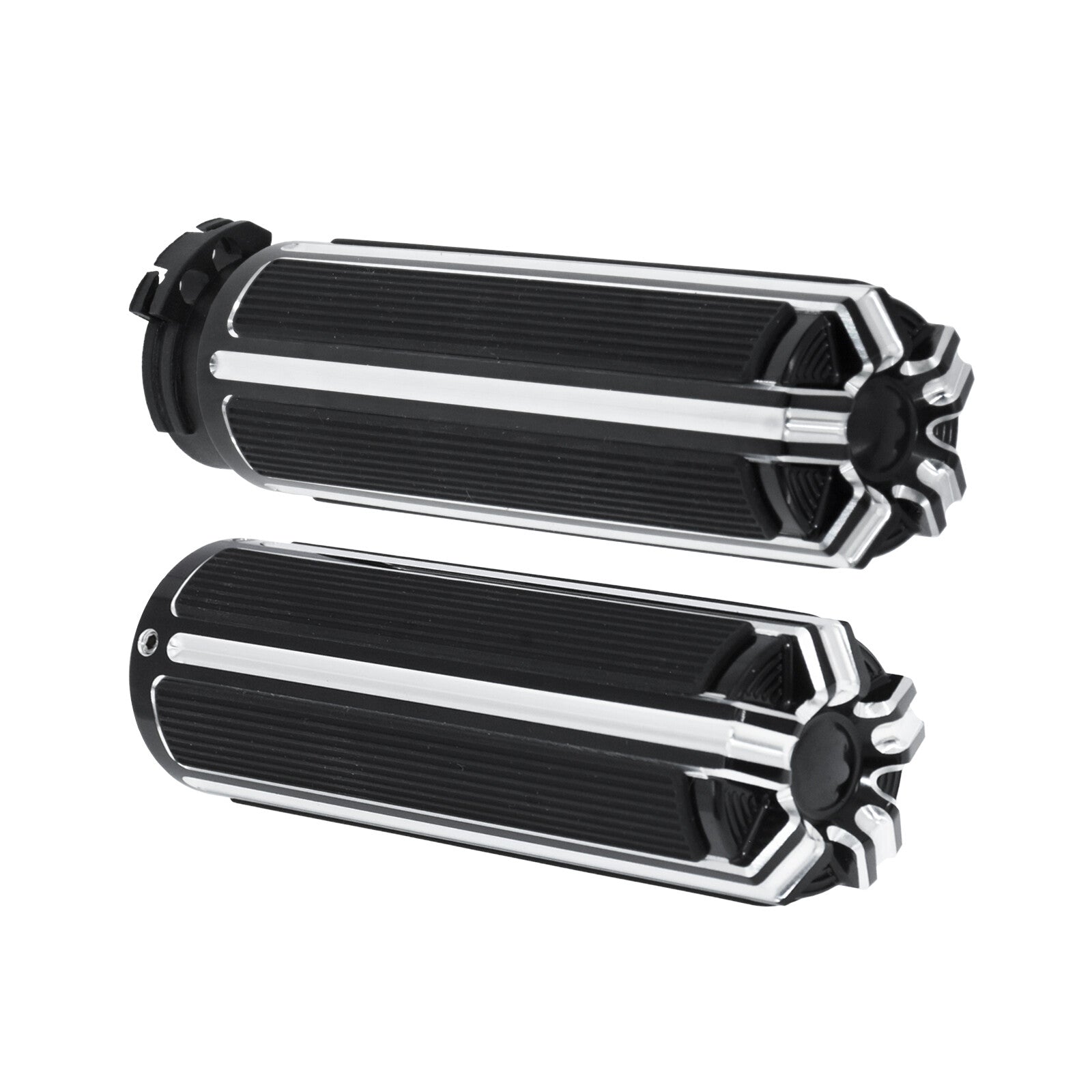 1 Black Motorcycle Hand Grips Fits For Dyna 96-17 Softail 95-15 Touring 96-07