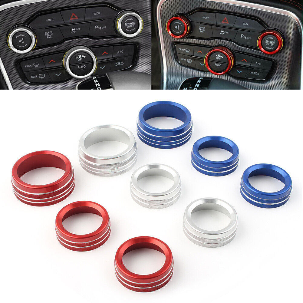 Knob car center air conditioning switch/CD player button, suitable for Dodge for Challenger 2015-2020.