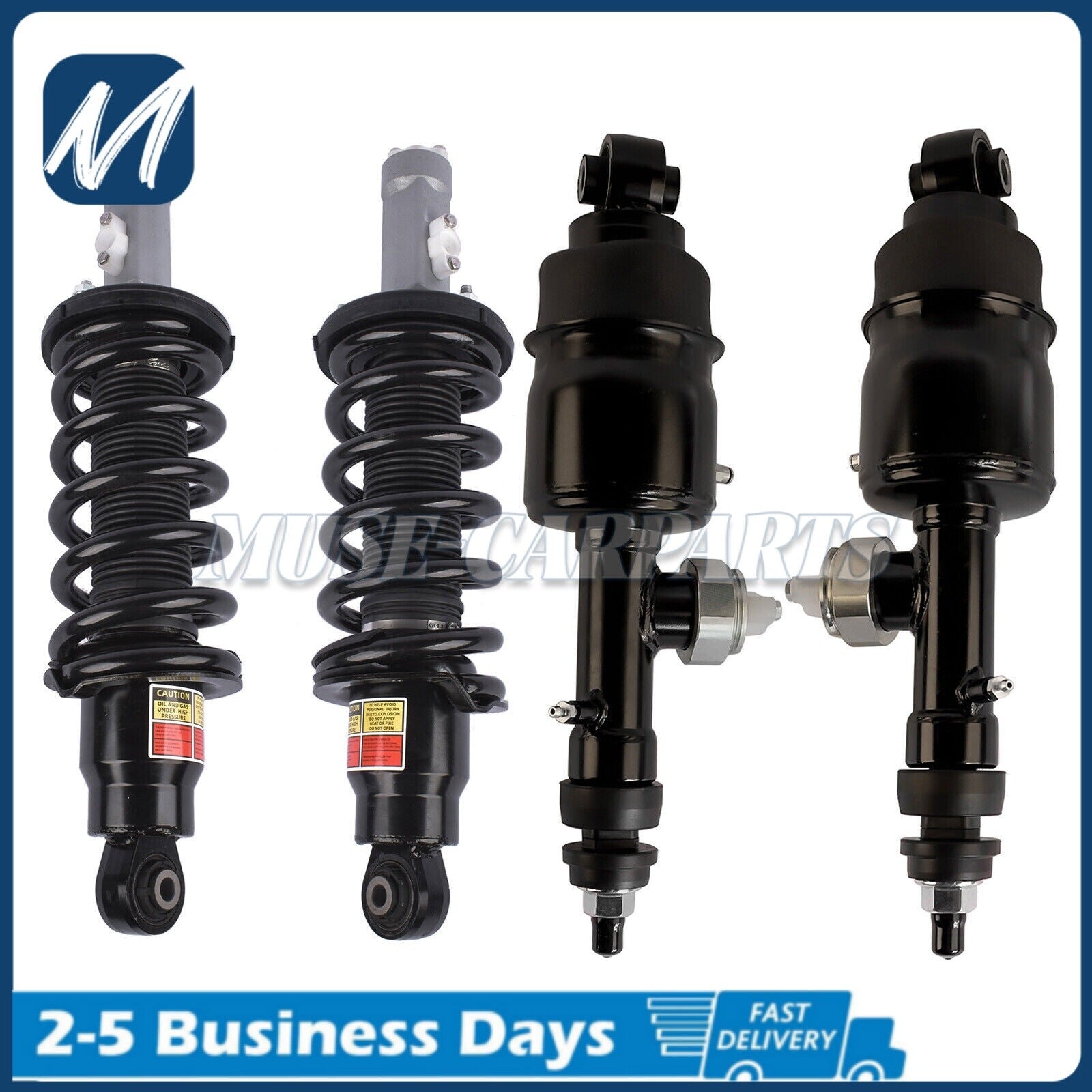 A pair of rear shock absorber strut assemblies electronically compatible with for Audi for A4 S4 for A5 S5 08-17 8F0513025A