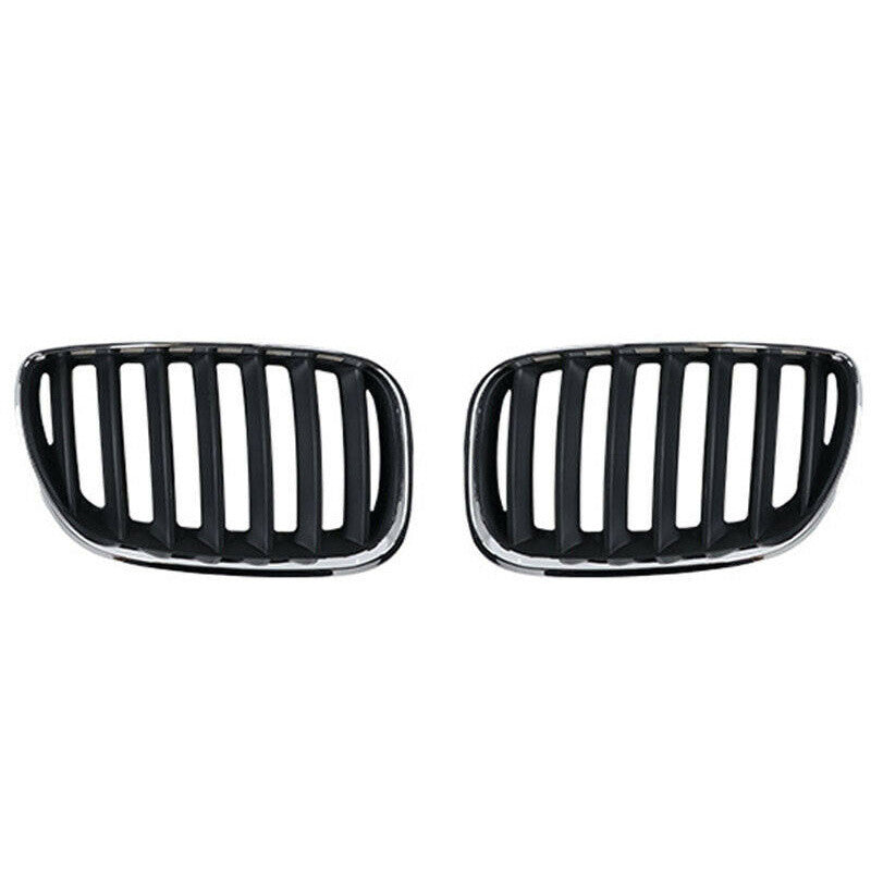 Pair Front Hood Bumper Kindey Grille Grill for BMW X5 E5 2000-2006 51137113733