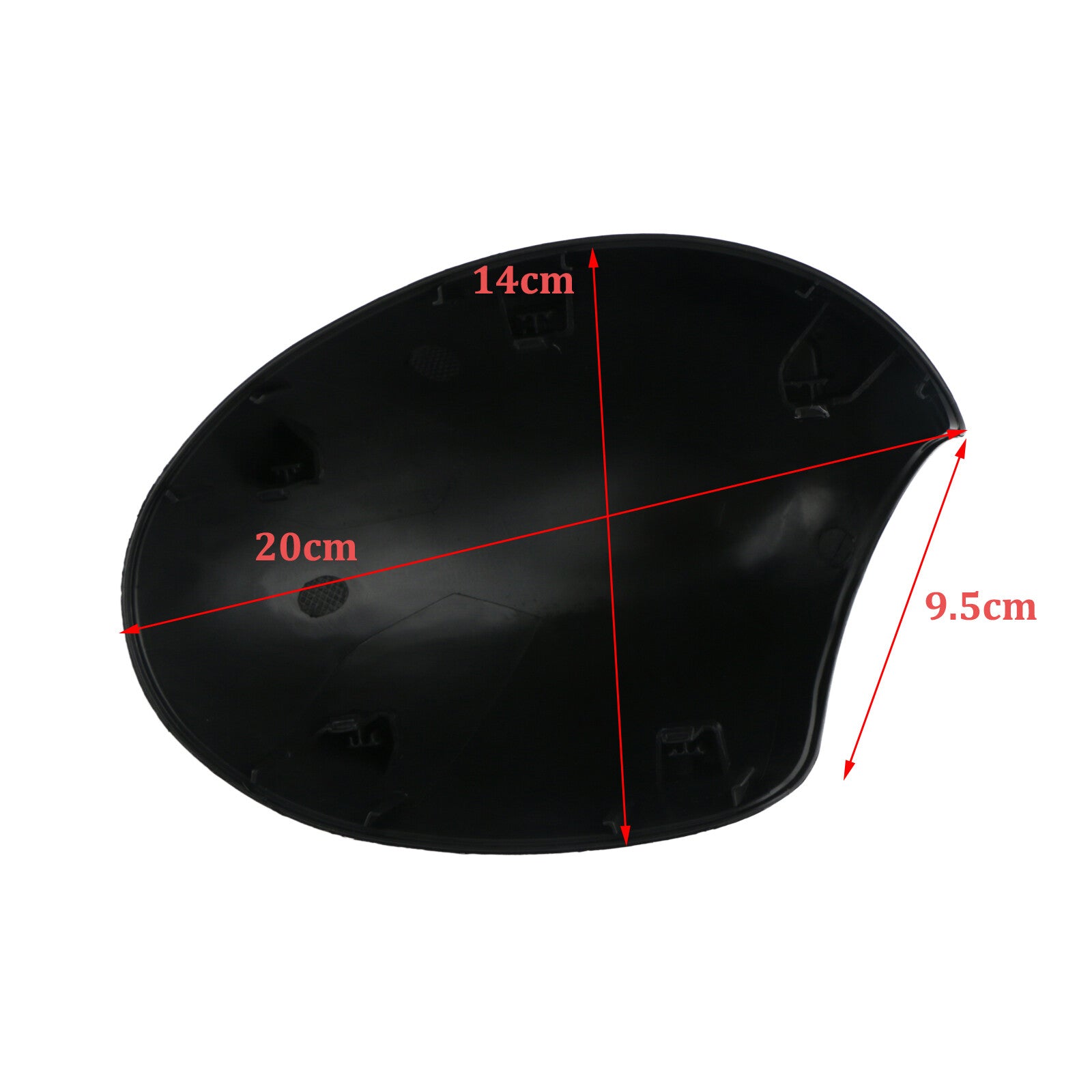 Left glossy black door mirror cover for Mini Cooper R60 R55 R56 R57 R58