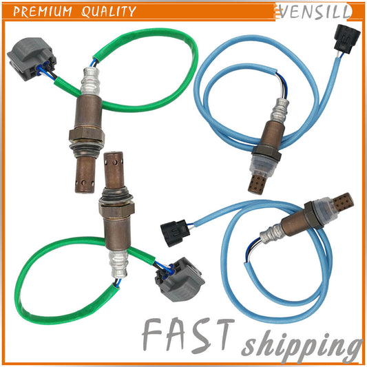 Set of 4 Oxygen Sensors Up+Downstream for Jaguar XJR XJ8 2005-07 Super V8 06-09