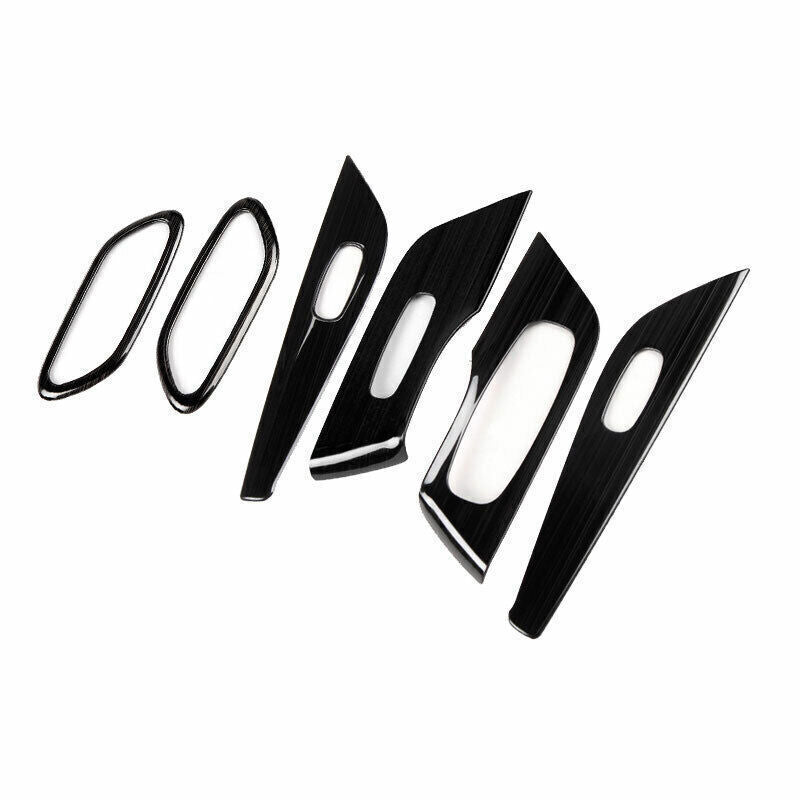 Glass Window Lifting Lock Panel Trim 6 for Nissan Altima 2013-18 Black Titanium