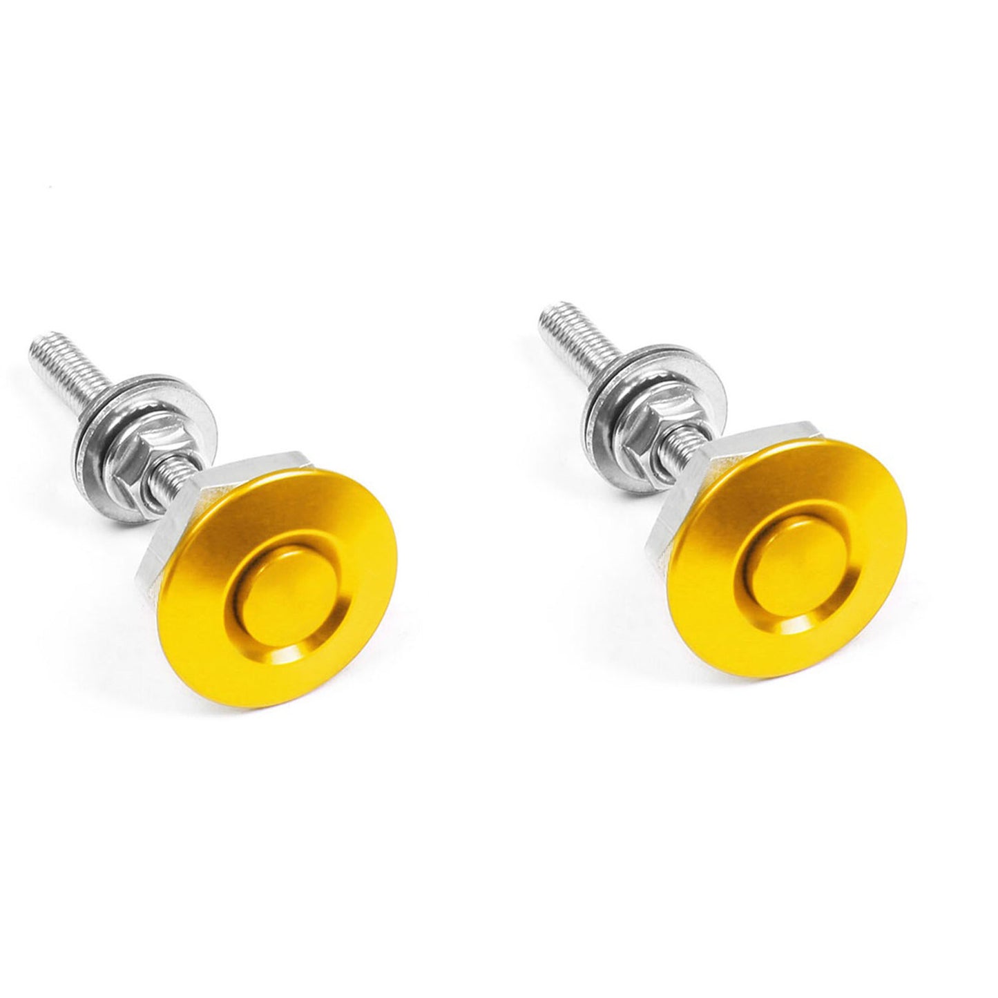 4x Golden Bumper Quick Release Fasteners Set For Car Trunk Fender Hatch Lid