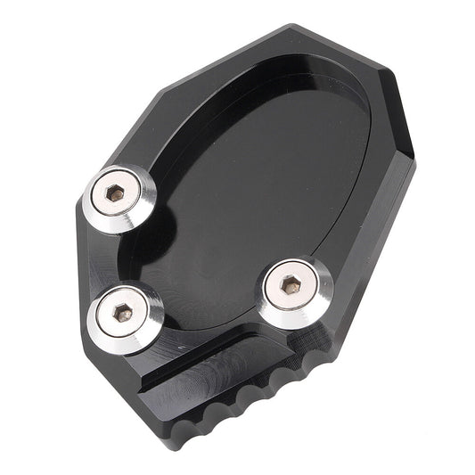 CNC Aluminum Kickstand Side Stand Pad Fit for Kawasaki 650 2010-2014 Black