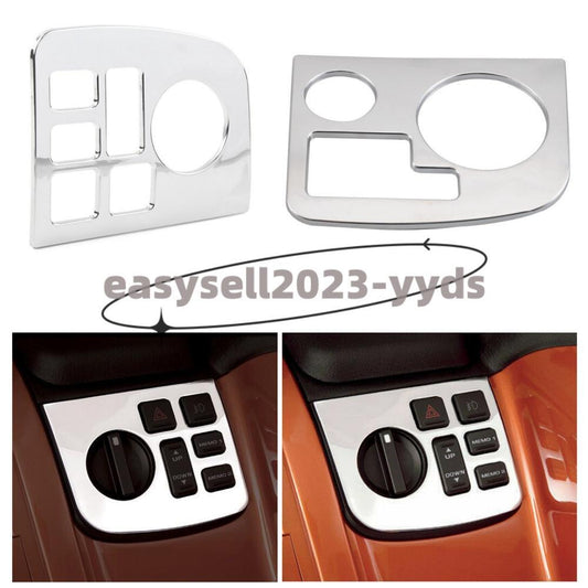 Left  Right Side Fairing Chrome Control Accent for Honda Goldwing GL1800 01-11