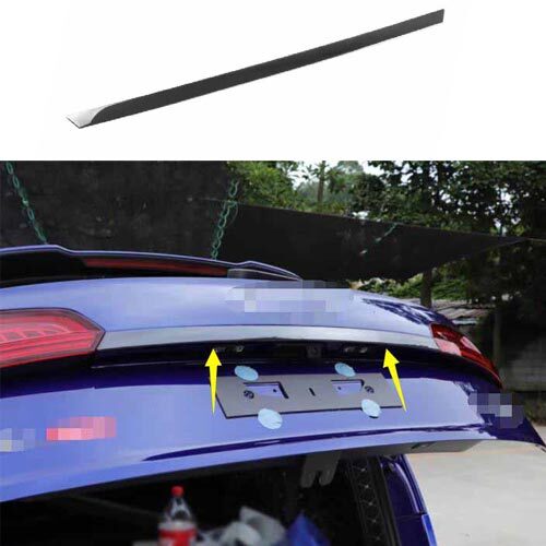 Steel Rear Tailgate Trunk Lid Black Titanium 2018-2023 for Audi Q5 Cover Trim