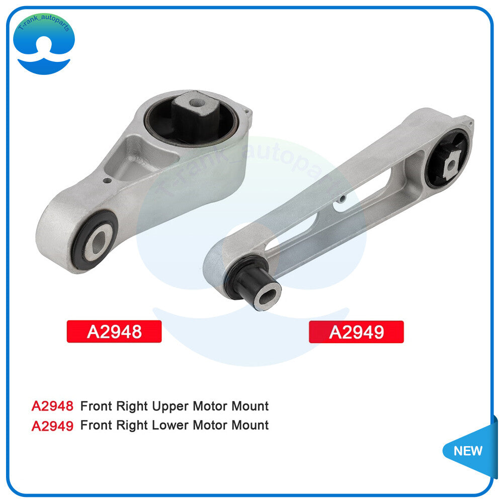 2PC Engine Motor Mounts Set Fit for 2004-2005 for Dodge Neon 2.0L 4L 1995cc A2948