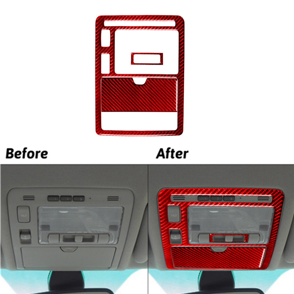 Red Carbon Fiber Overhead Console Frame Cover Trim for LEXUS RX330 350 2004-2009
