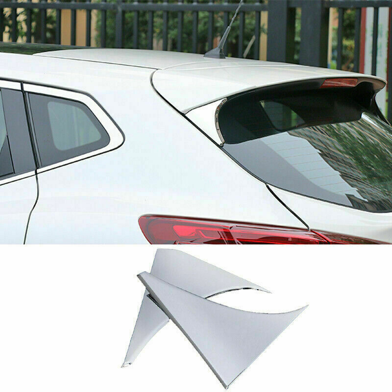 2Pcs for Nissan Rogue Sport 2017-2021 Chrome Rear Window Side Spoiler Cover Trim