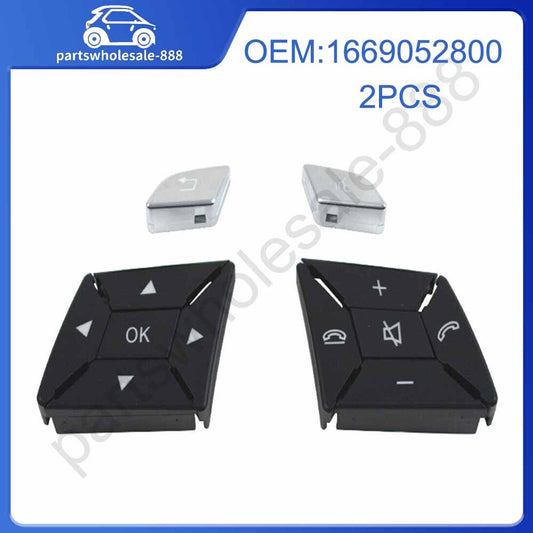 Steering Wheel Control Switch Button Cover Repair Kit fit for Benz 2013-2015 X166 GL