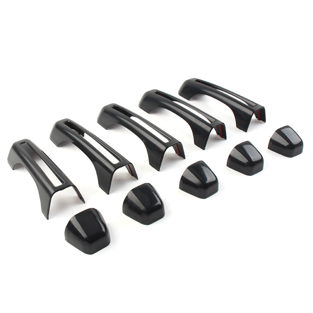 4-DR ABS Tailgate Door Handle Cover Trim Fit for Jeep for wrangler JL 2018-2020 Car 5pcs