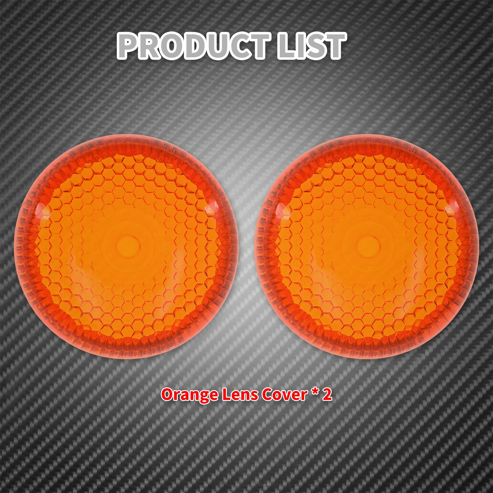 2x Amber Bullet Turn Signals Light Lens Cover Fit for Harley FLRT FLTRX 2000-23