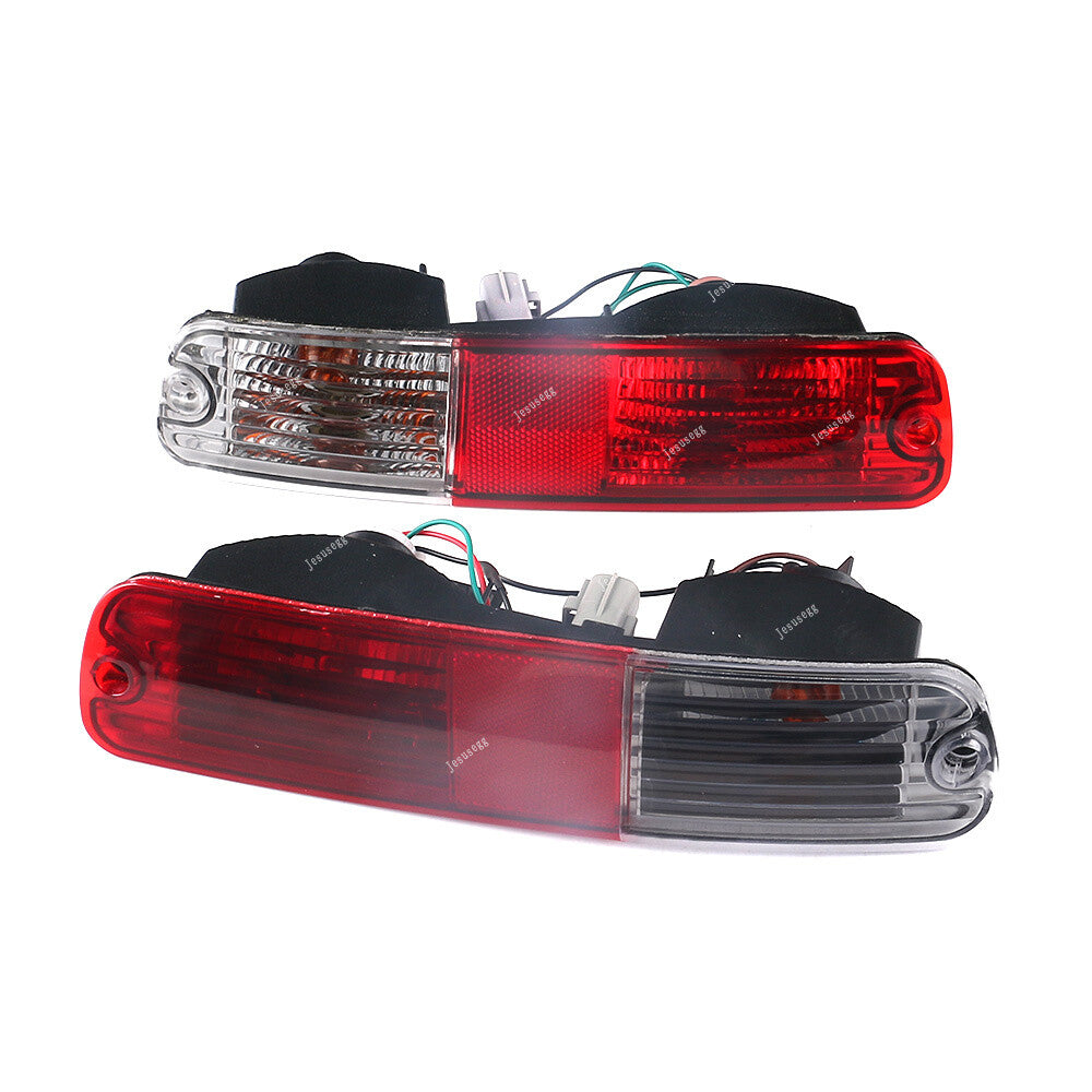 2Pcs LH + RH Rear Bumper Tail Fog Light Indicator for Mitsubishi for Pajero Montero