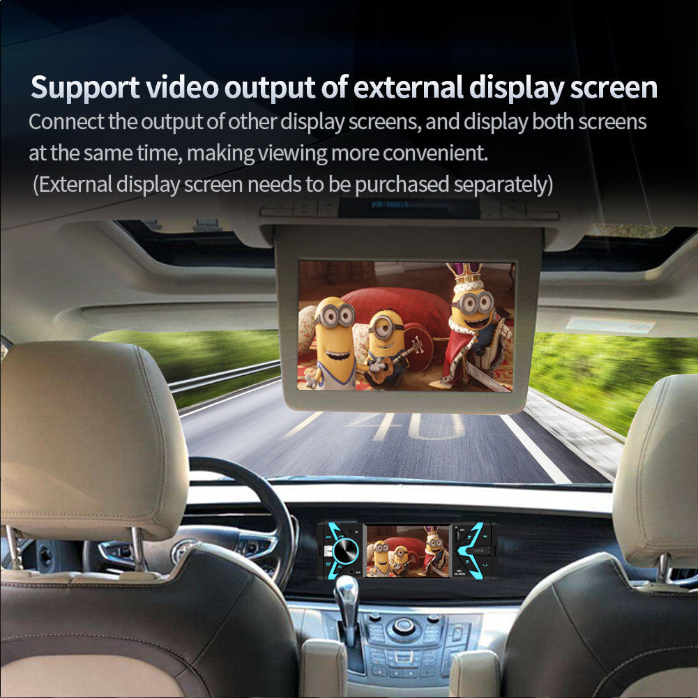 Single Din Car Stereo 4.1in Bluetooth Radio MP5 Player USB/TF/AUX Mirror Link