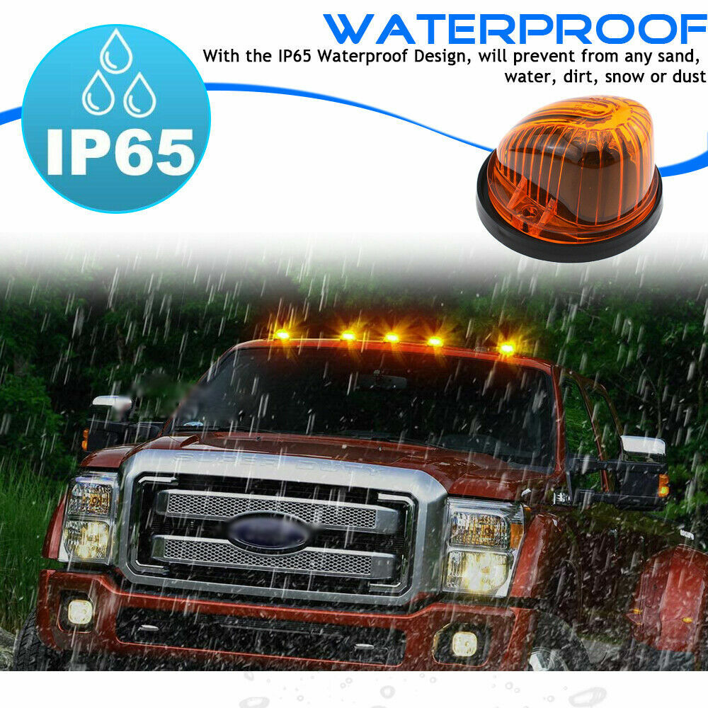 For 73-87 for Chevy for GMC C/K Amber Cab Front Light Covers + Base Housing